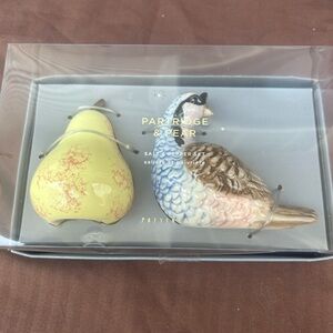 Partridge & Pear Salt and Pepper Shakers